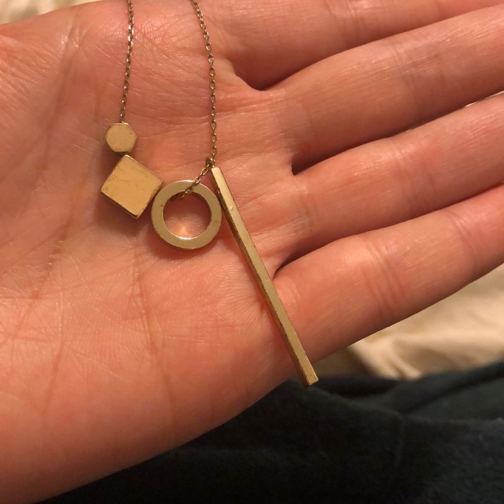 Gold geo. Necklace
